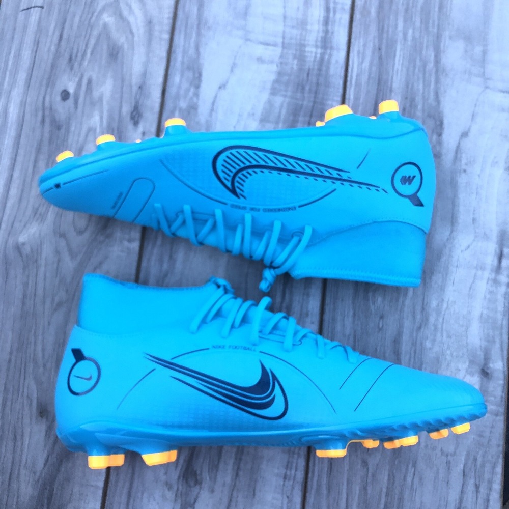 Nike Mercurial Superfly 8 Soccer Cleats FG Men 13 Blue DJ2904-484‎ Football NEW